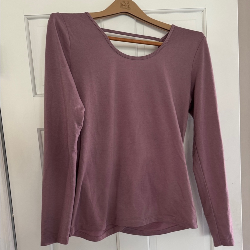 Marika Dusty Rose Long Sleeve Top